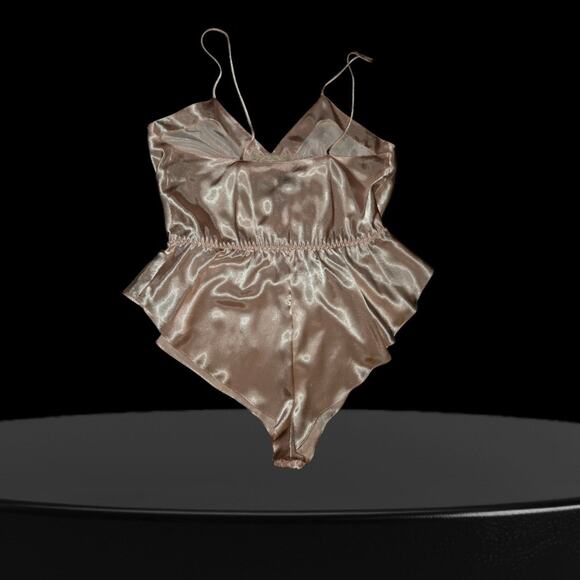 [[Vintage]] Victoria's Secret Coquette Lingerie Teddy BodysuitGold Label Medium - Picture 4 of 9